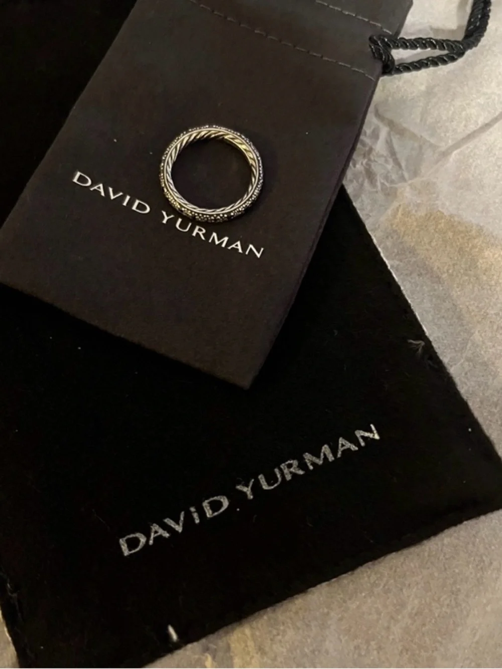 David Yurman Midnight Melange Ring - Picture 2 of 5